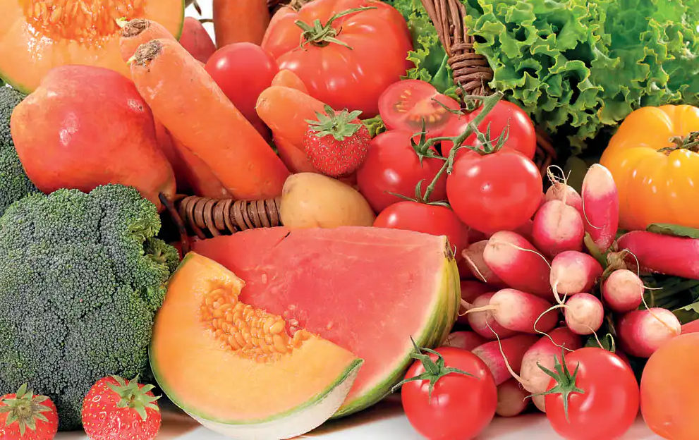 mercado frutas y hortalizas